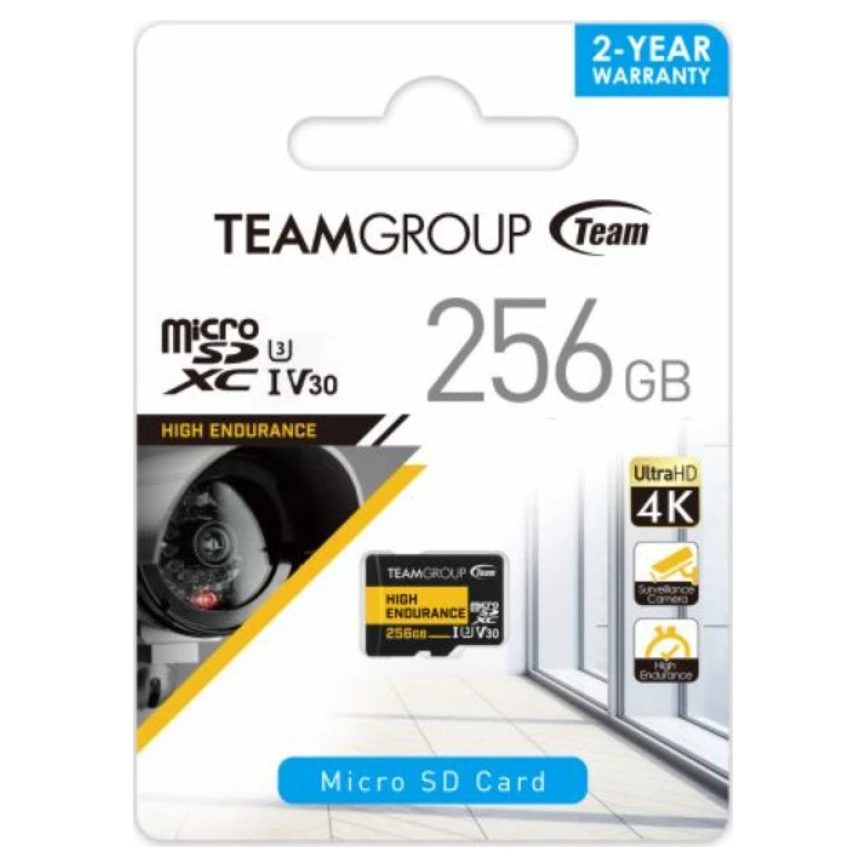 Team Group THUSDX256GIV3002 Micro SD kartica - 256GB, High Endurance, UHS - I U3, V30, 10050MBs