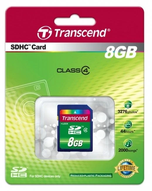 Transcend SD (TS8GSDHC4) 8GB class 4 memorijska kartica