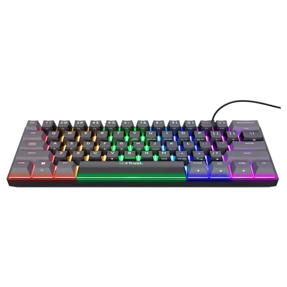 Trust GXT 867 Acira 60% mini crna mehanička gejmerska tastatura