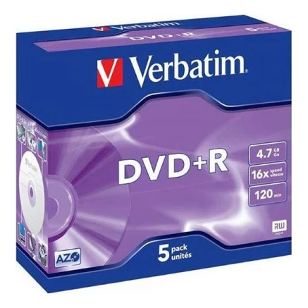 Verbatim DVD-R 16x pakovanje 5 komada