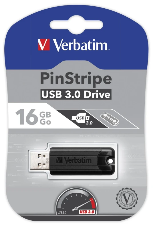 Verbatim USB Flash Pinstripe 16 GB (49316) USB 3.0