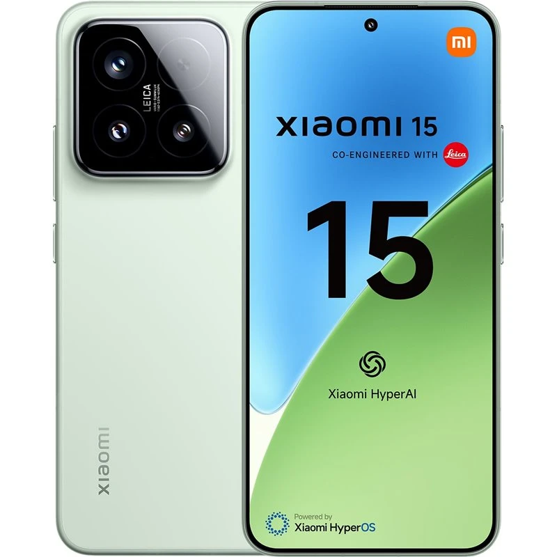 Xiaomi 15 12/512GB zeleni mobilni 6.36" Octa Core Snapdragon 8 Elite 12GB 512GB 50Mpx+50Mpx+50Mpx Dual Sim