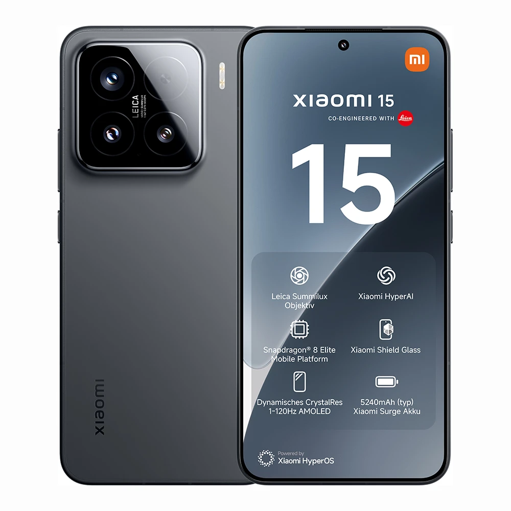 Xiaomi 15 512GB crni mobilni 6.36" Octa Core Snapdragon 8 Elite 12GB 512GB 50Mpx+50Mpx+50Mpx Dual Sim