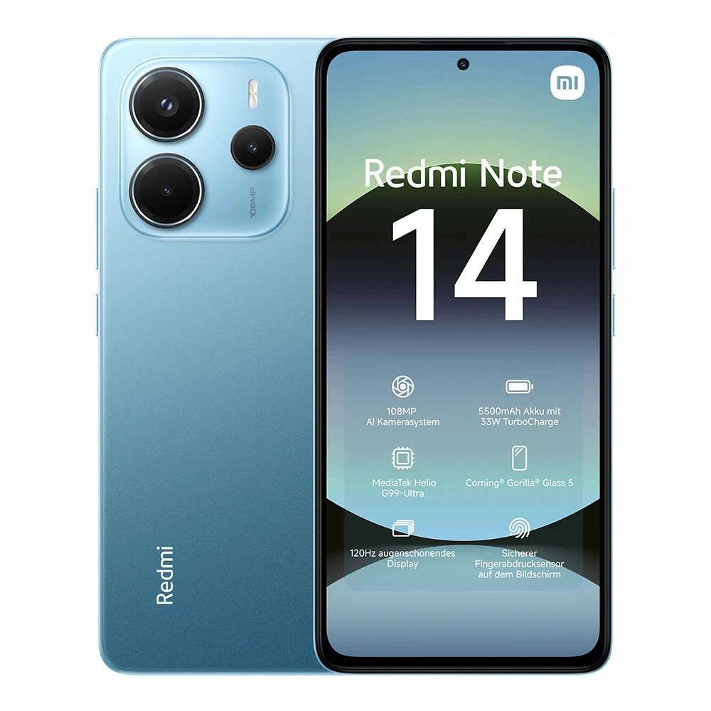 Xiaomi Redmi Note 14 (MZB0IYLEU) 8/256GB plavi mobilni 6.67" Octa Core Mediatek Helio G99 Ultra 8GB 256GB 108Mpx+2Mpx+2Mpx Dual Sim