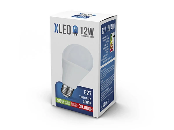 XLED LED sijalica (021176) E27 12W 3000K 1055 lumena