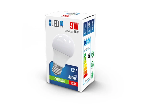 XLED LED sijalica (024457) E27 9W 4000K 800 lumena