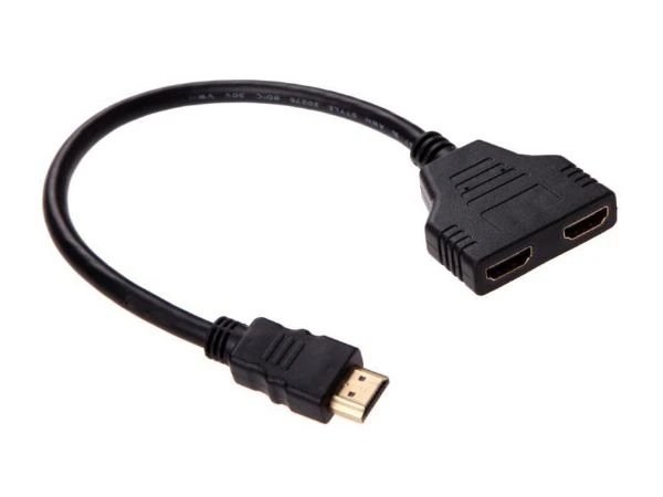 Xwave spliter 1x HDMI (muški) na 2x HDMI (ženski) crni