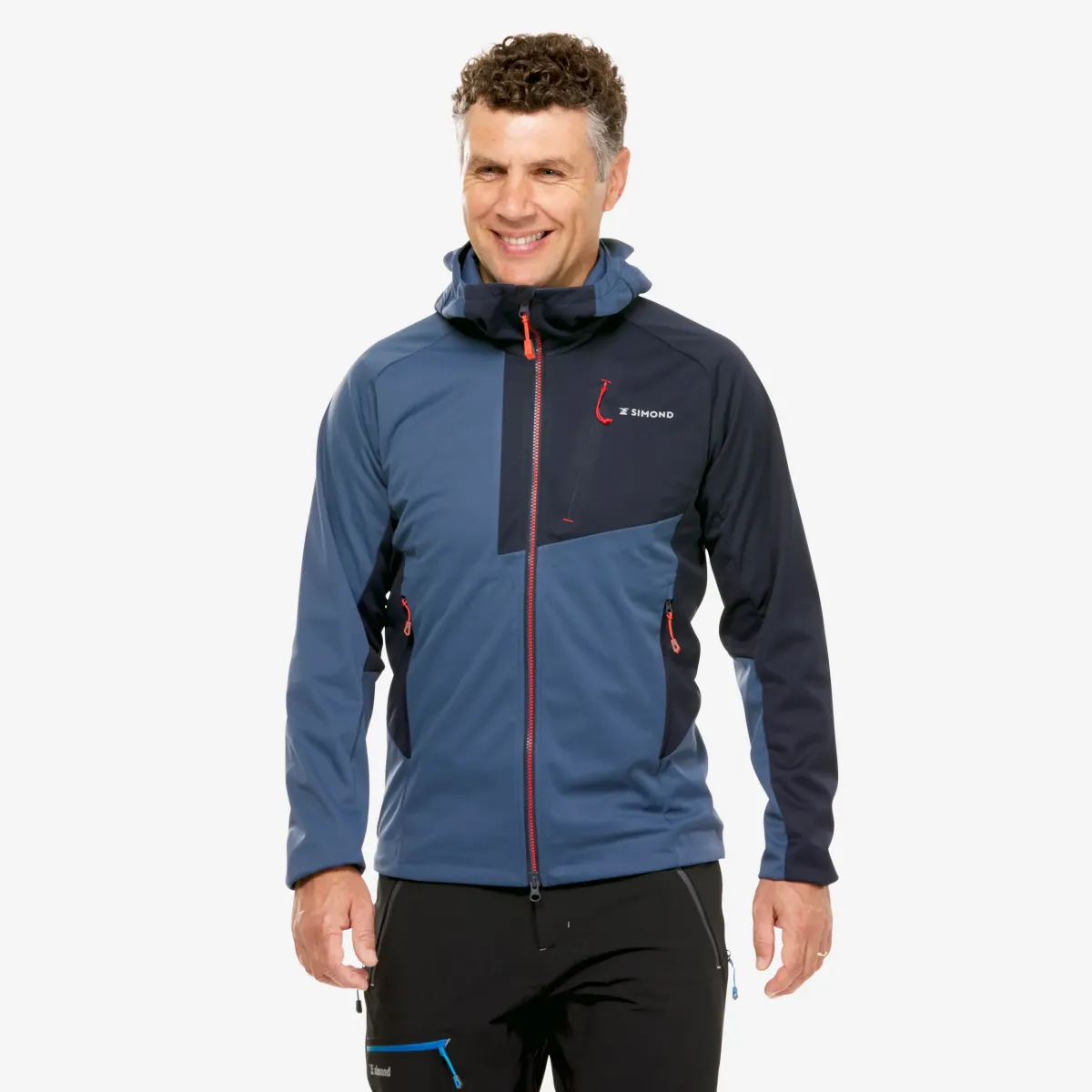 ALPINISTIČKA JAKNA SOFTSHELL MUŠKA SVETLOPLAVA
