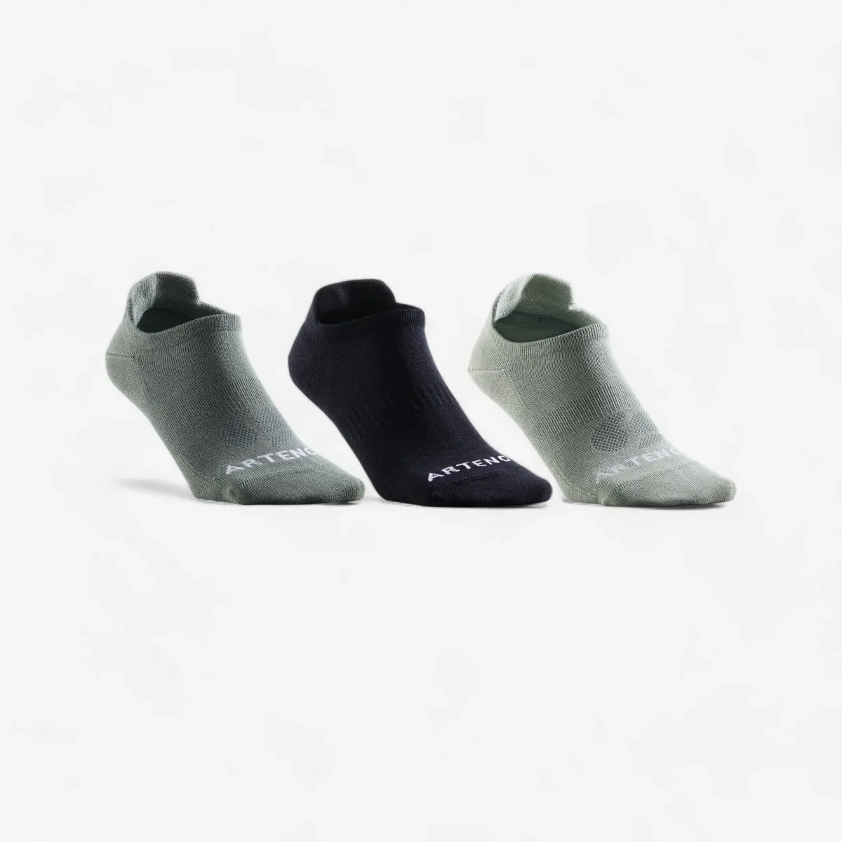 ČARAPE RS 160 NISKE 3 PARA SVETLO KAKI-CRNO-KAKI