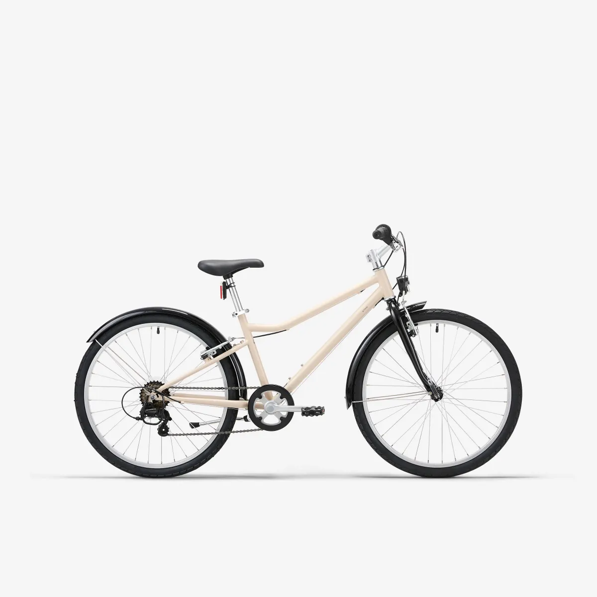 Bež dečji hibridni bicikl BTWIN 500 24'' (9–12 godina)