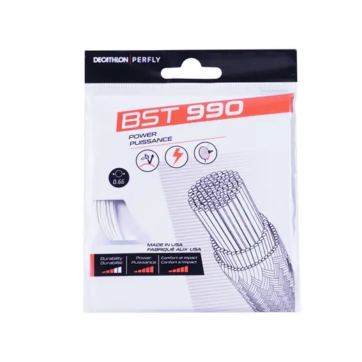 Bela žica za reket za badminton BST 990