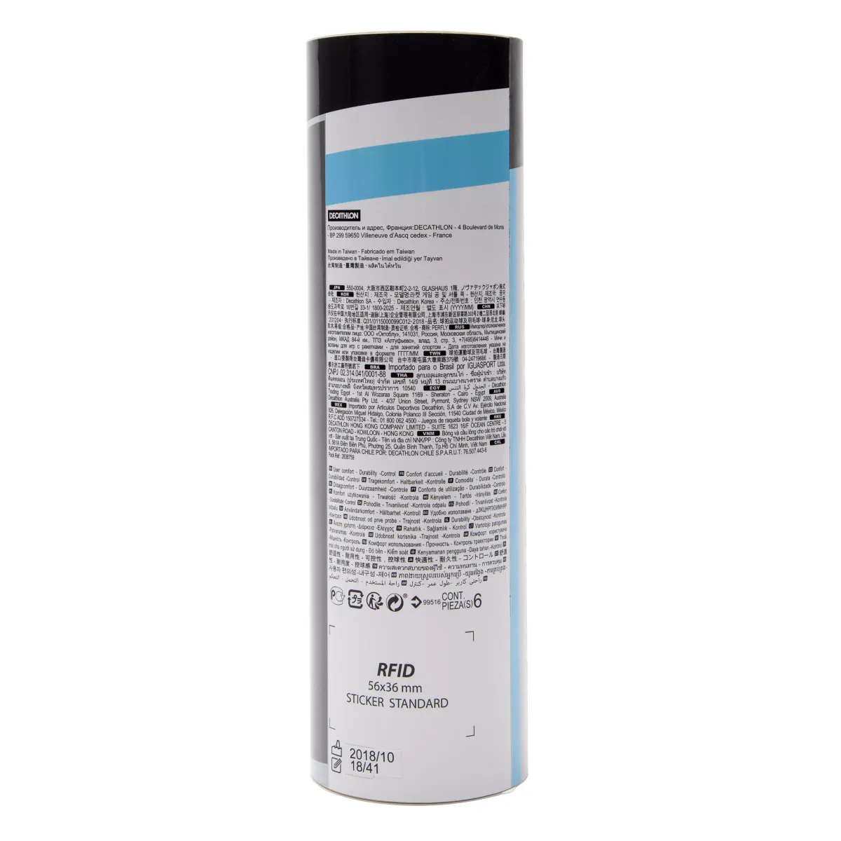 Bele plastične loptice za badminton PSC 500 MEDIUM (6 komada)
