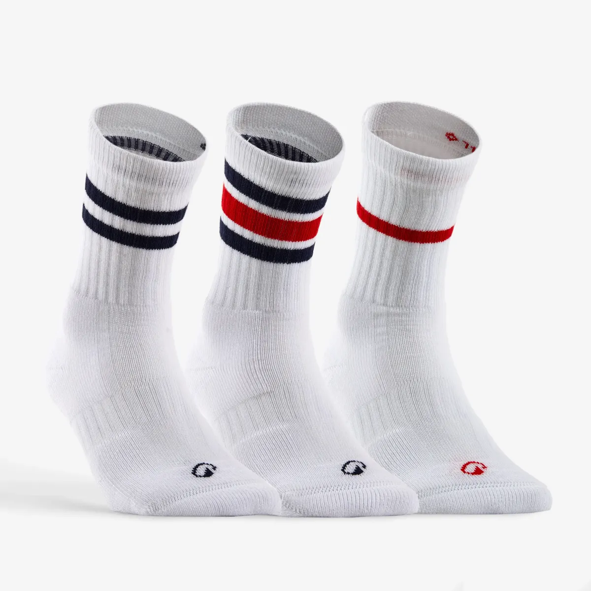 Bele visoke čarape za tenis RS 900 (3 para)