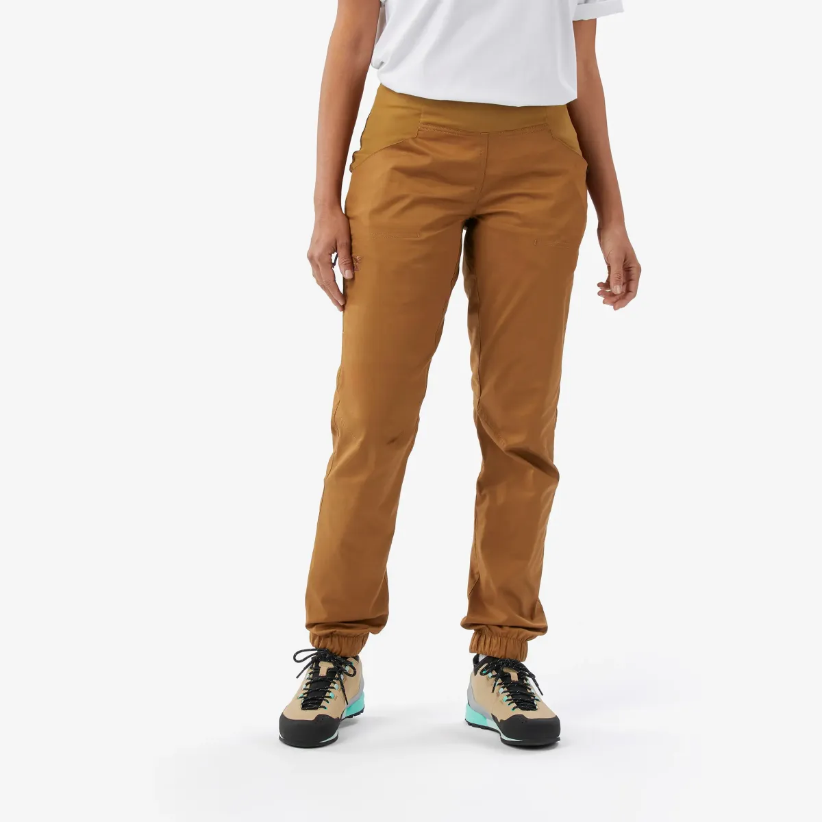 Braon ženske pantalone za penjanje VERTIKA
