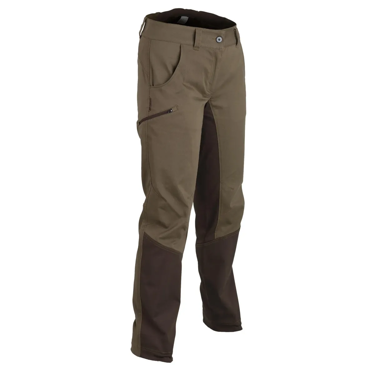 Braon ženske prozračne pantalone 500