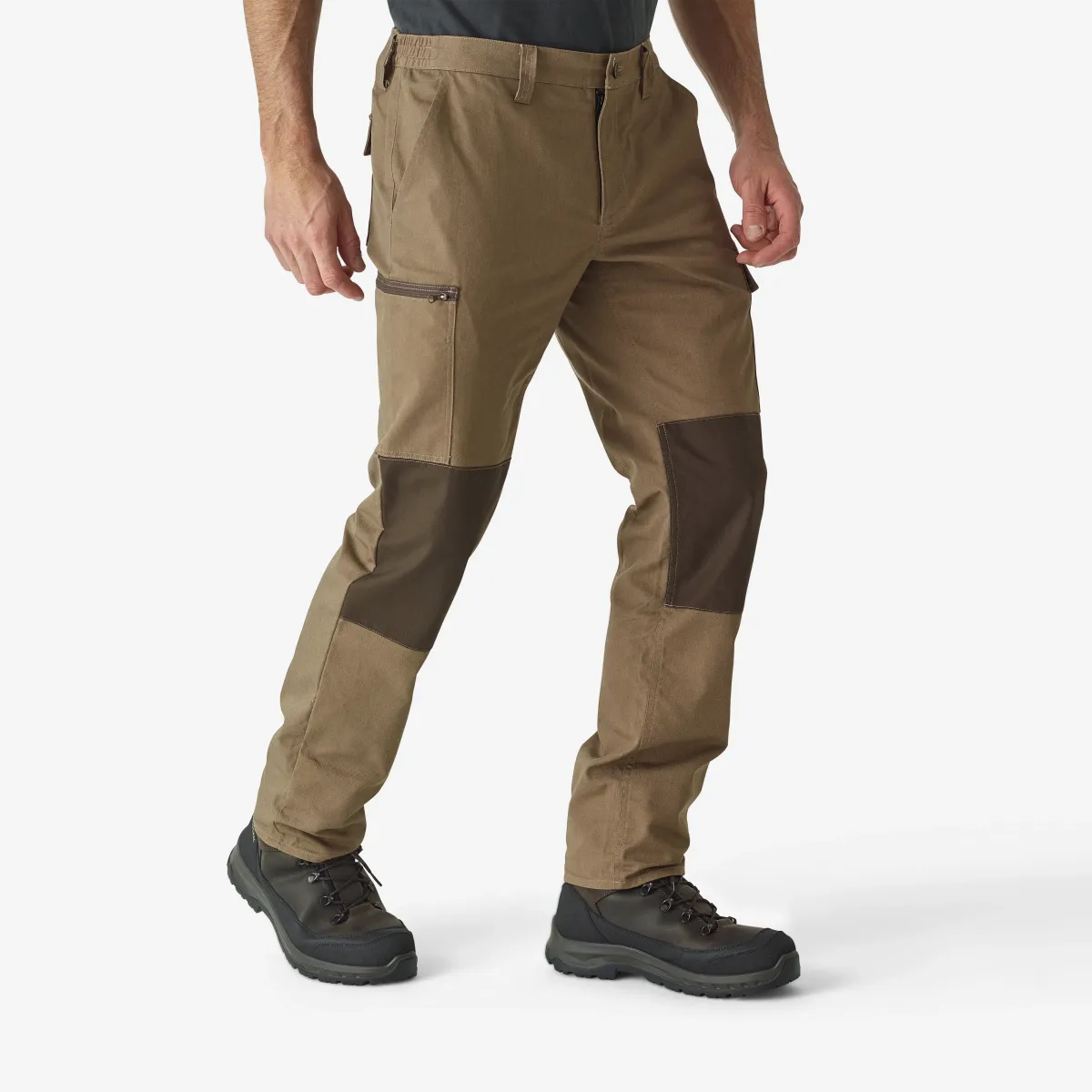 Braon muške kargo pantalone STEPPE 300