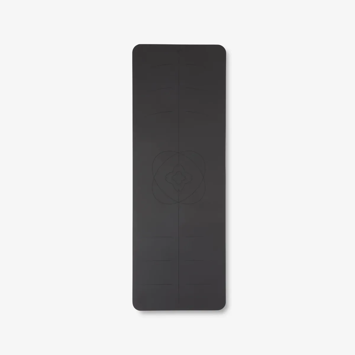 Crna prostirka za jogu GRIP+ (185 cm x 65 cm x 4 mm)