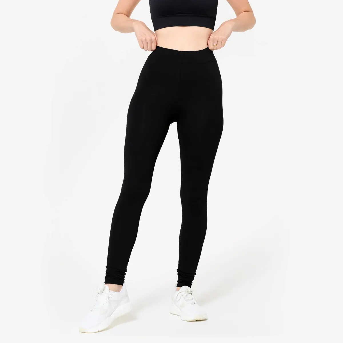 Crne ženske helanke za fitnes