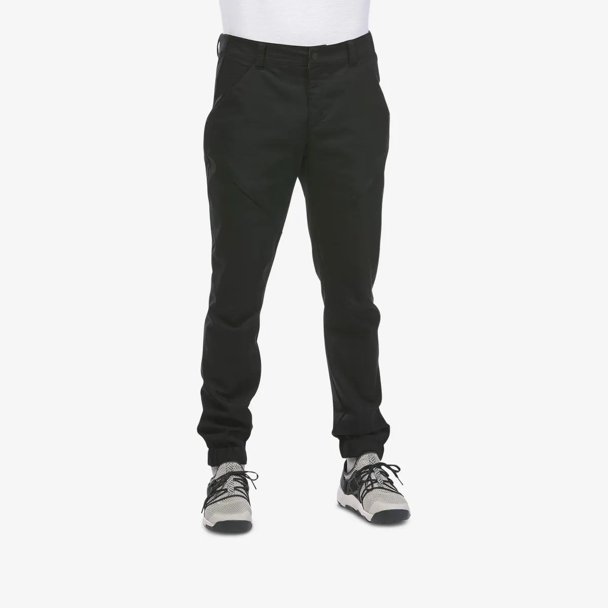 Crne muške pantalone za pešačenje NH500