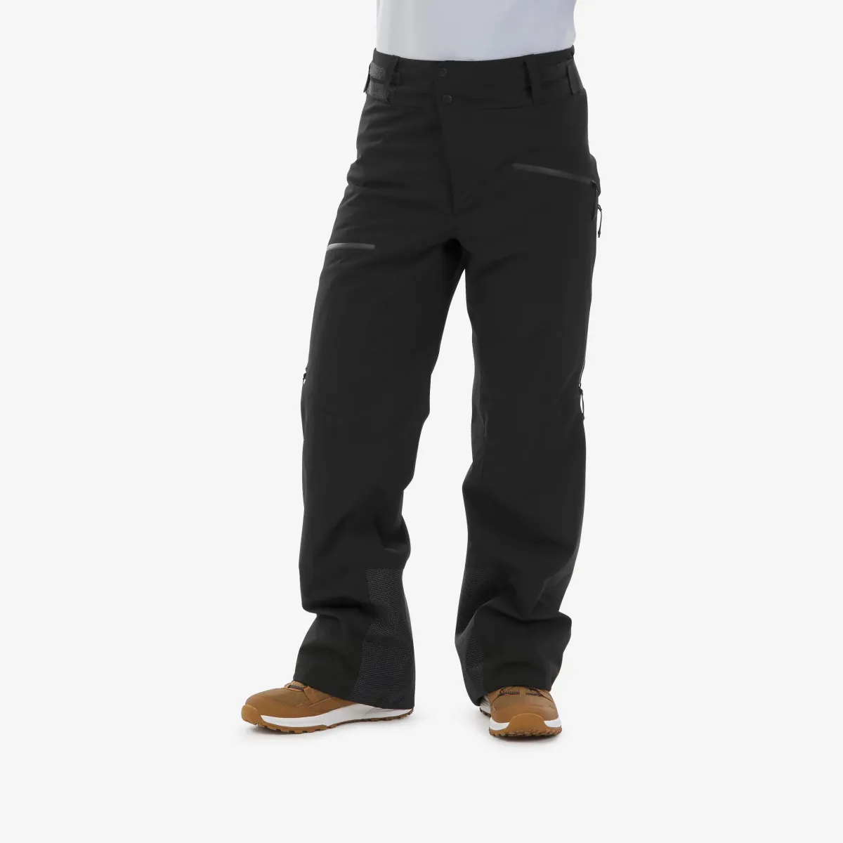 Crne muške pantalone za skijanje FR100