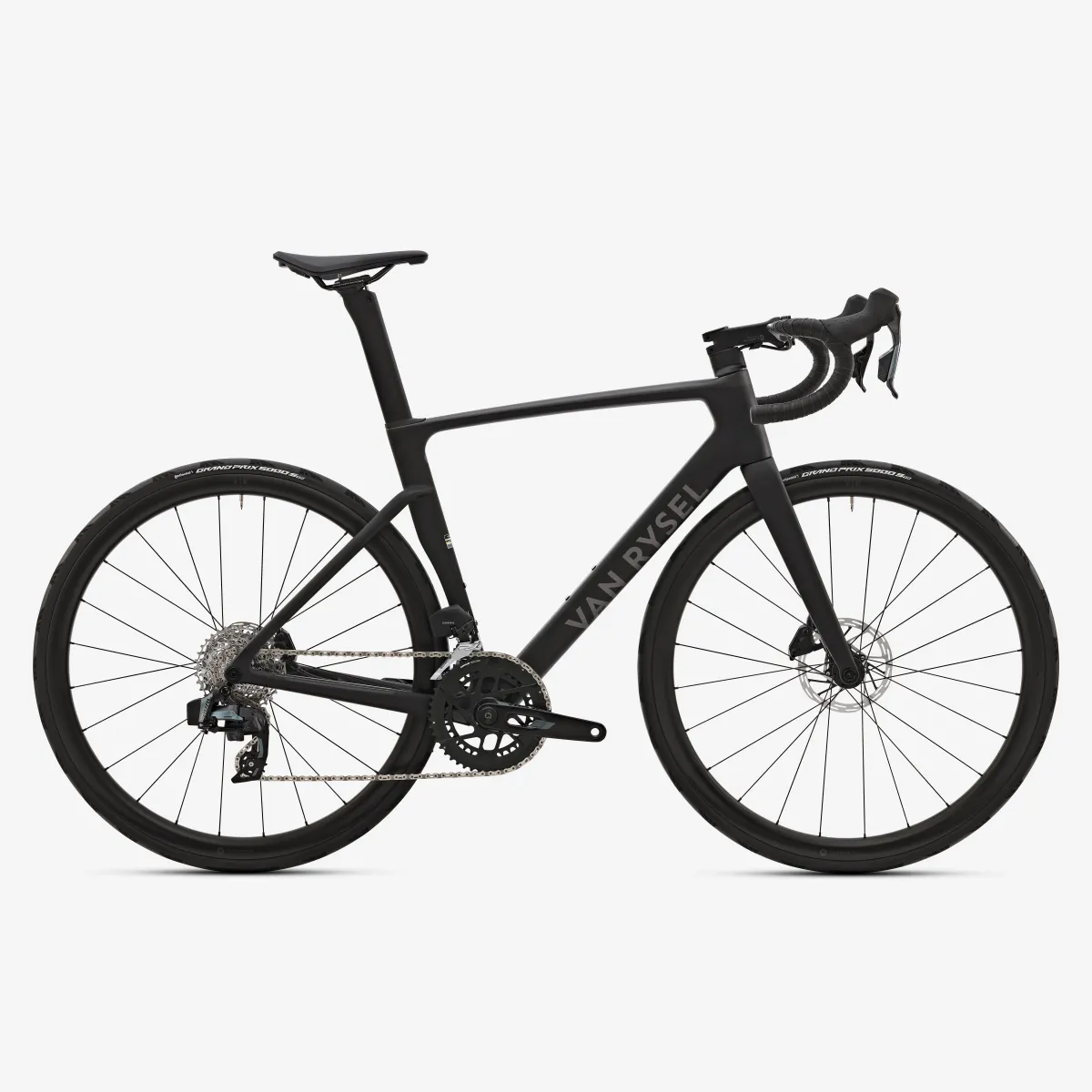 Crni drumski bicikl SRAM RIVAL AXS E1 12S sa meračem snage RCR
