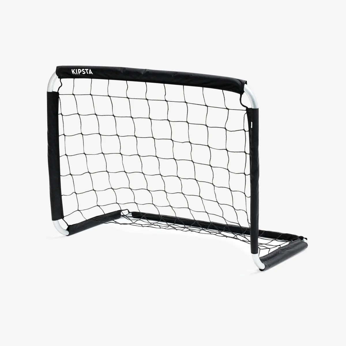 Crni gol za fudbal od galvanizovanog čelika Basic S (90 x 70 cm)