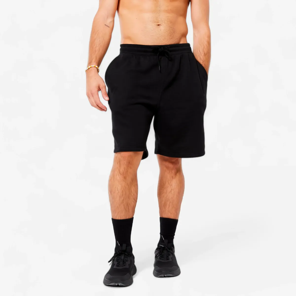 Crni muški šorts za fitnes