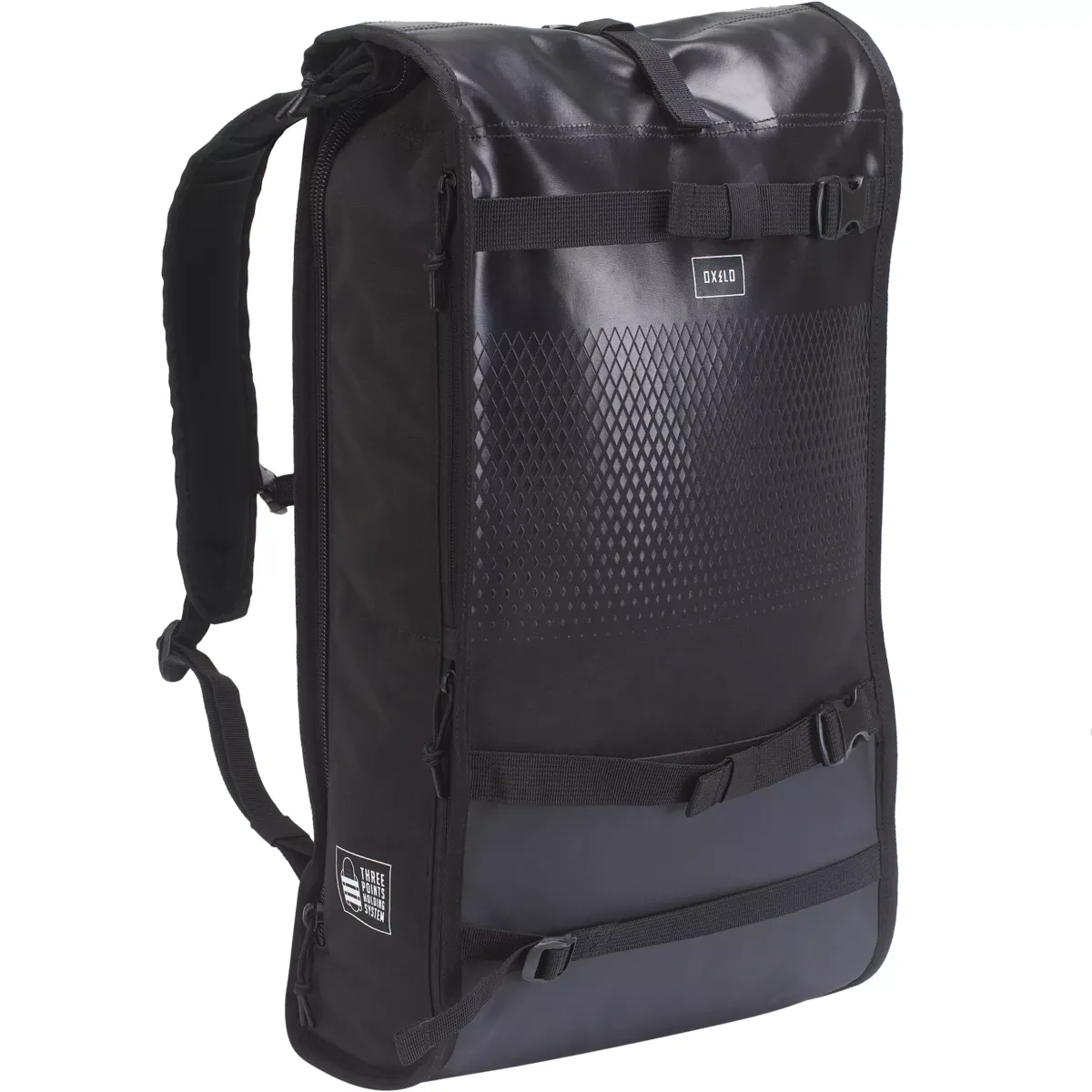 Crni ranac za skejtbording BG500 ROLLTOP (25 l)