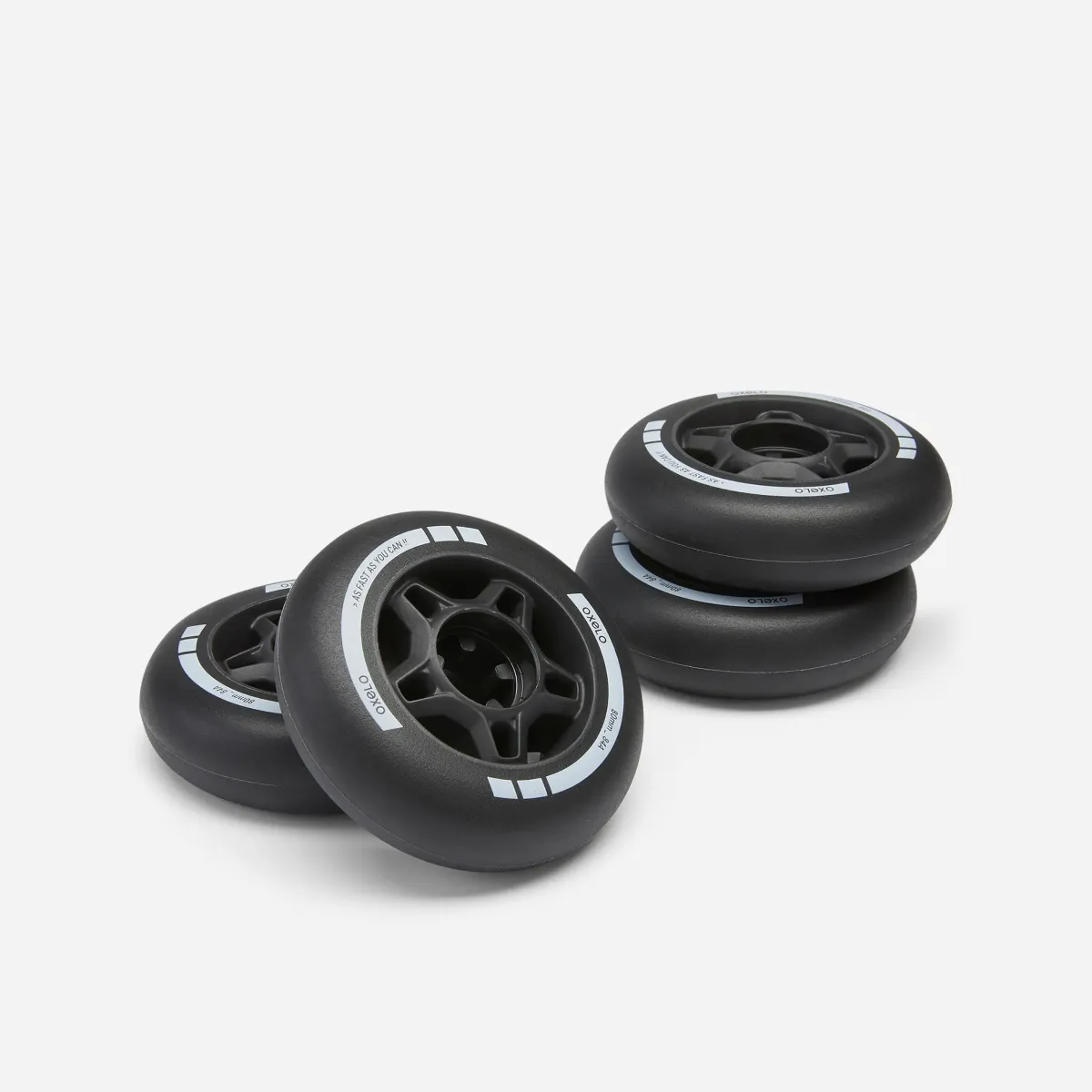 Crni točkovi FIT (80 mm, 84A, 4 komada)