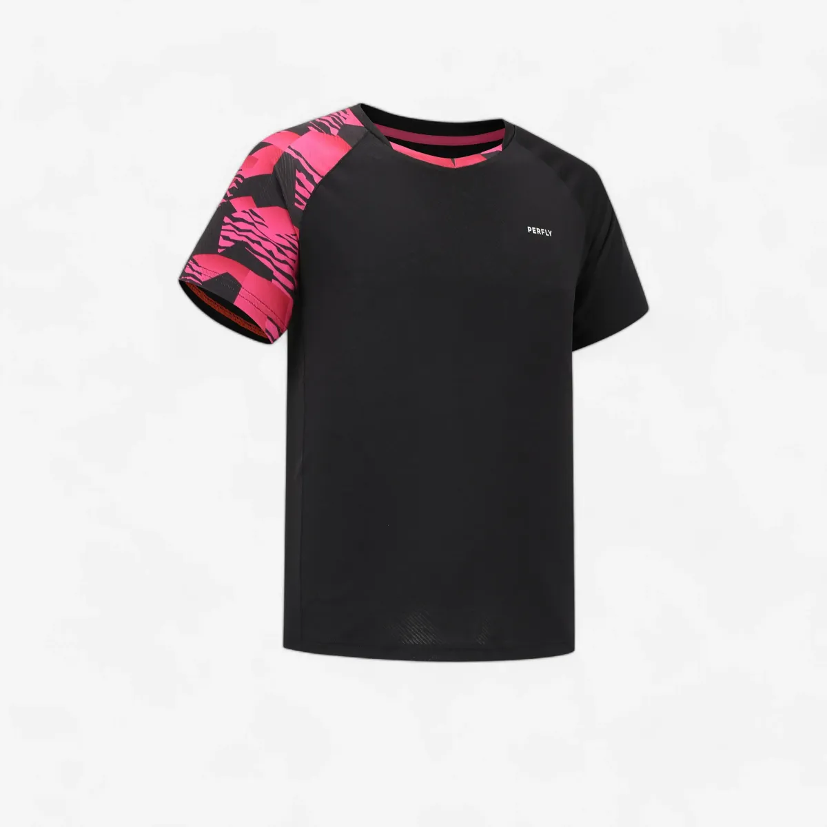 Crno-crvena muška majica za badminton LITE 560
