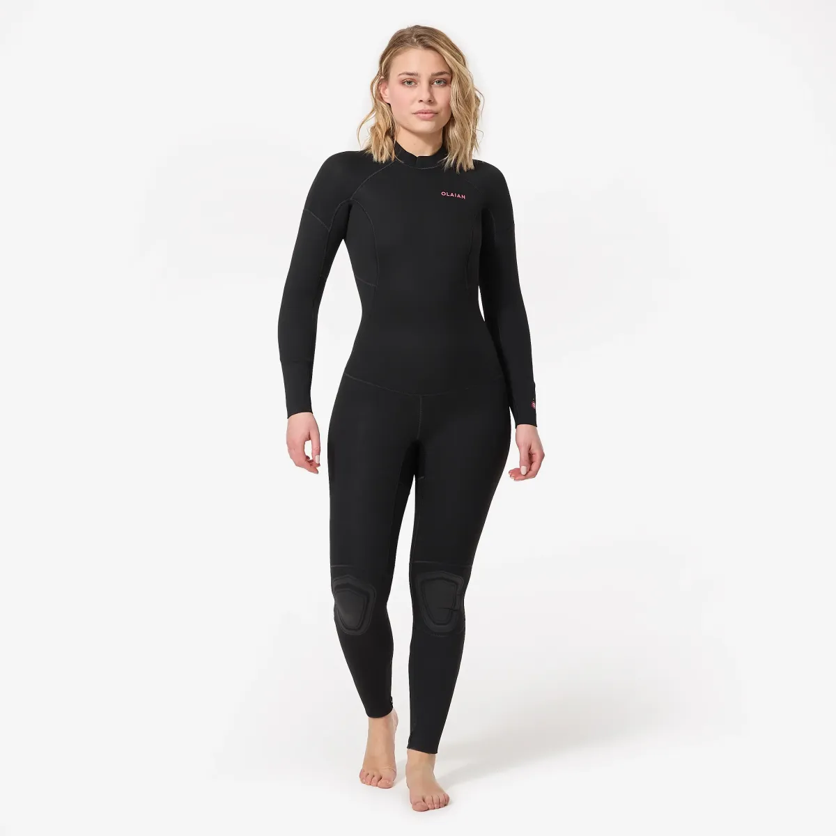Crno žensko odelo od neoprena 4/3 mm SURF 100