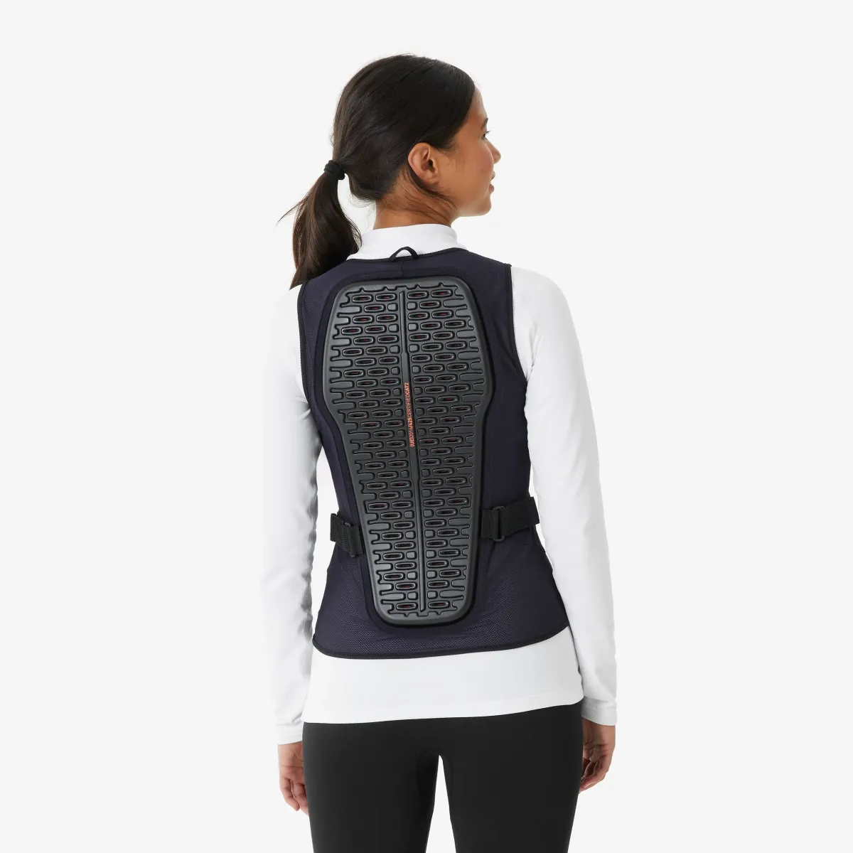 Crno-teget ženski štitnik leđa za skijanje i snoubording DBCK 500