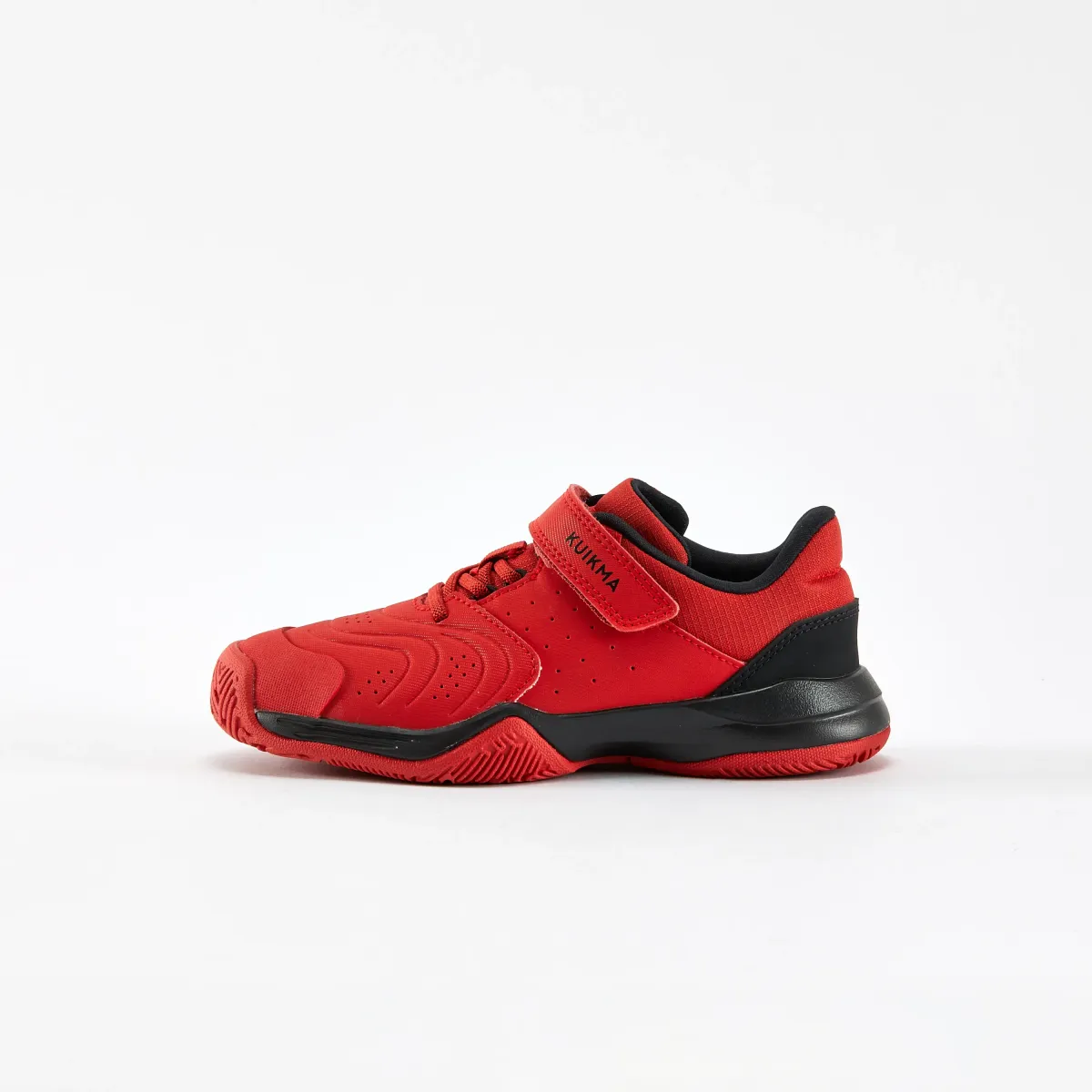 Crvene dečje patike s čičak-trakom za tenis STRONG