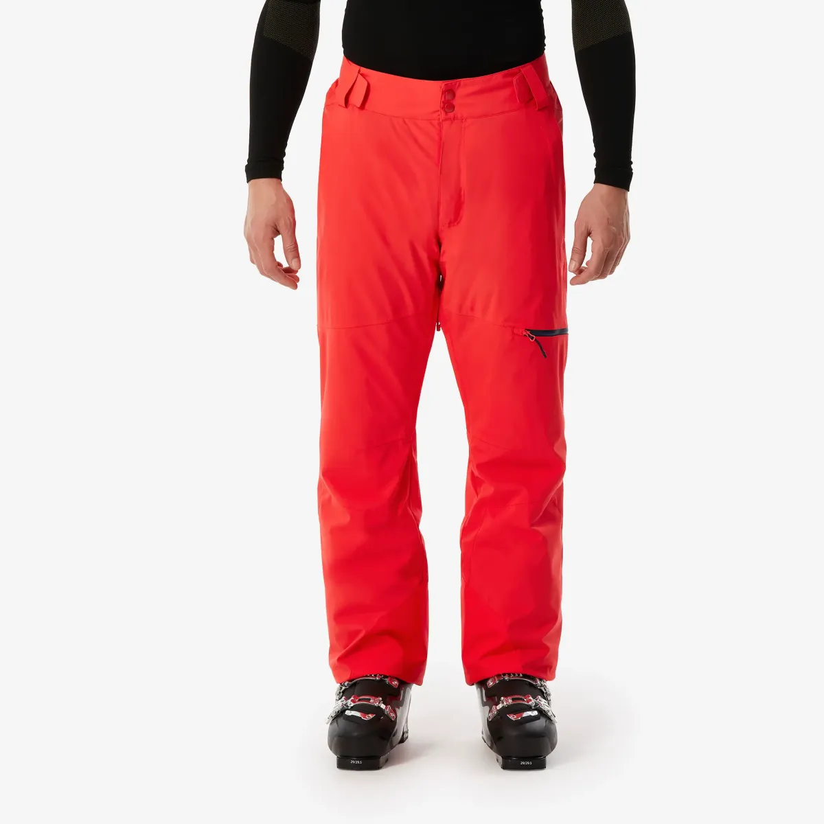 Crvene muške pantalone za skijanje 500