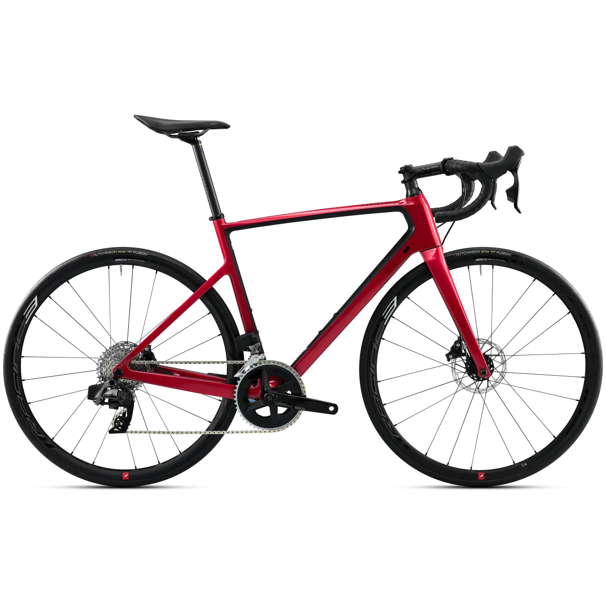 Crveni drumski bicikl EDR CF SRAM RIVAL AXS POWER
