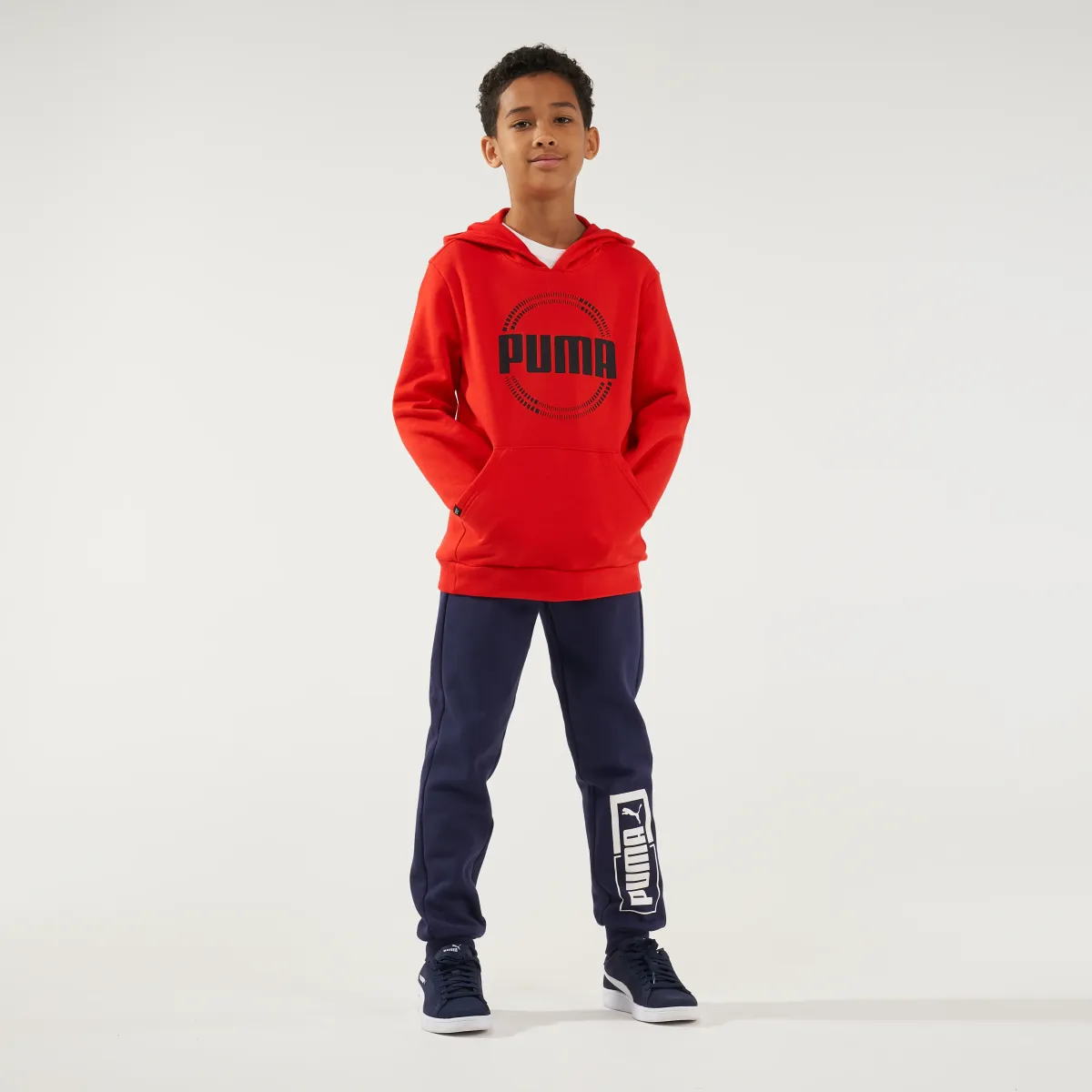 Crveni duks sa kapuljačom sa Puma printom