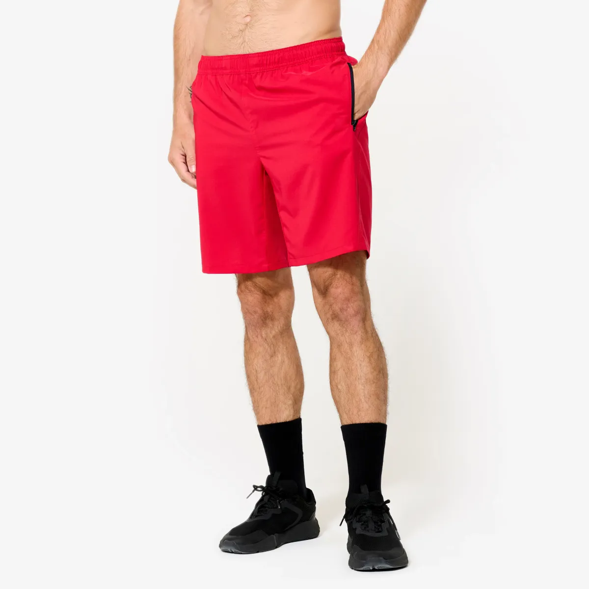 Crveni muški šorts za fitnes