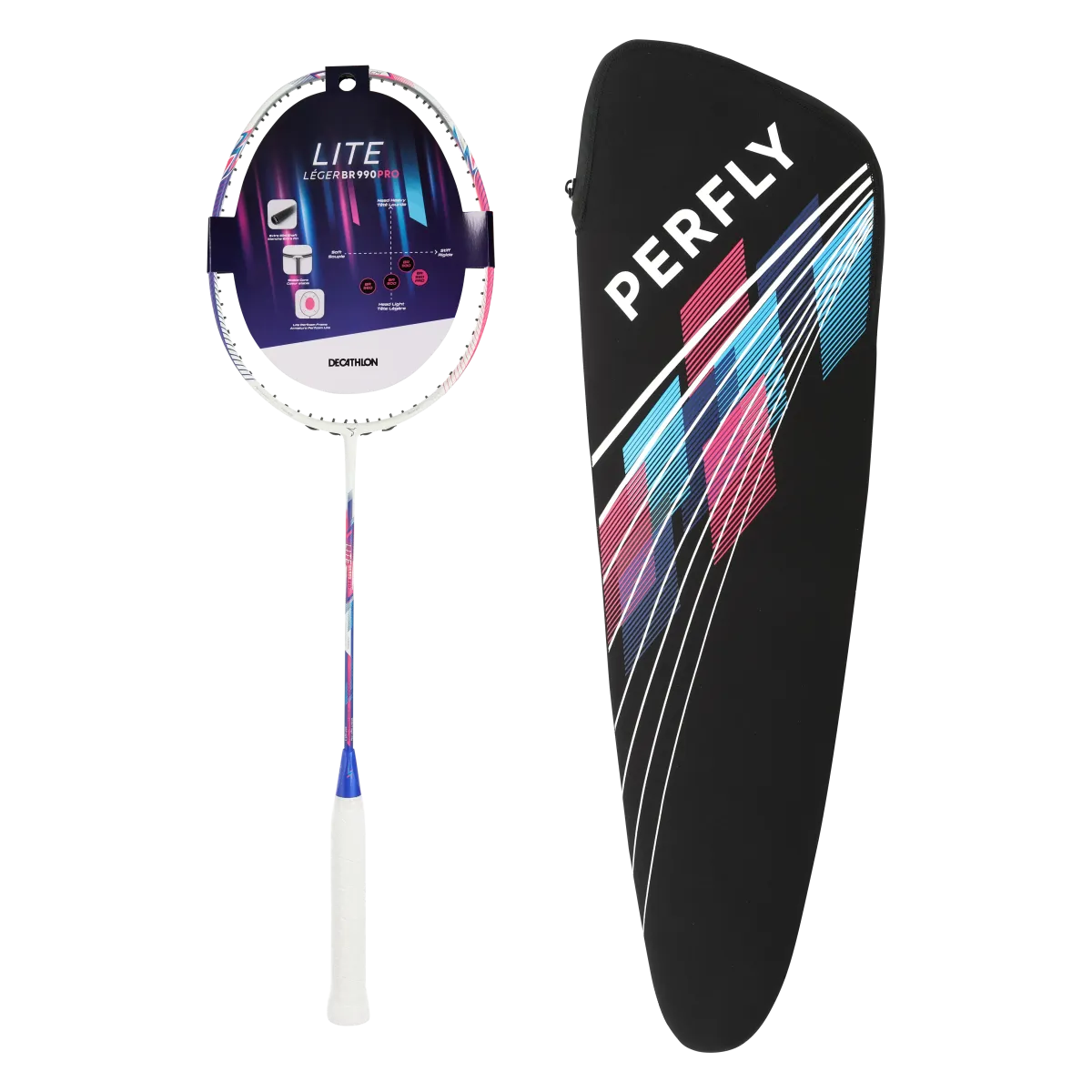 Crveni reket za badminton za odrasle BR LITE 990 PRO