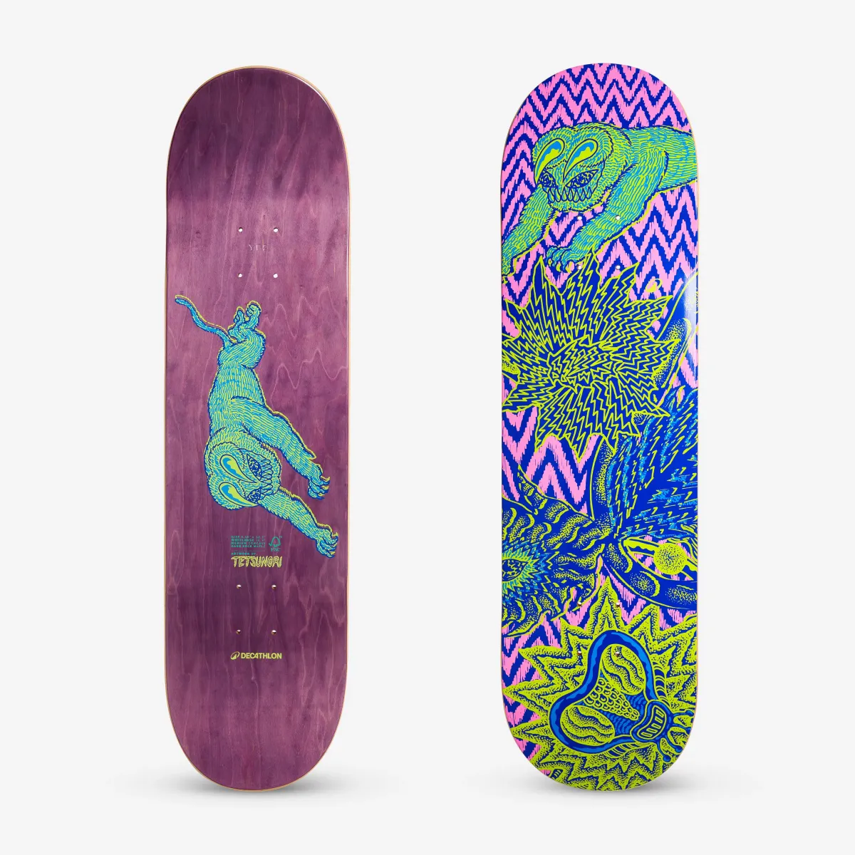 Daska za skejtbord 8,5" DK500 POPSICLEGRAPHICS BY TETSUNORI