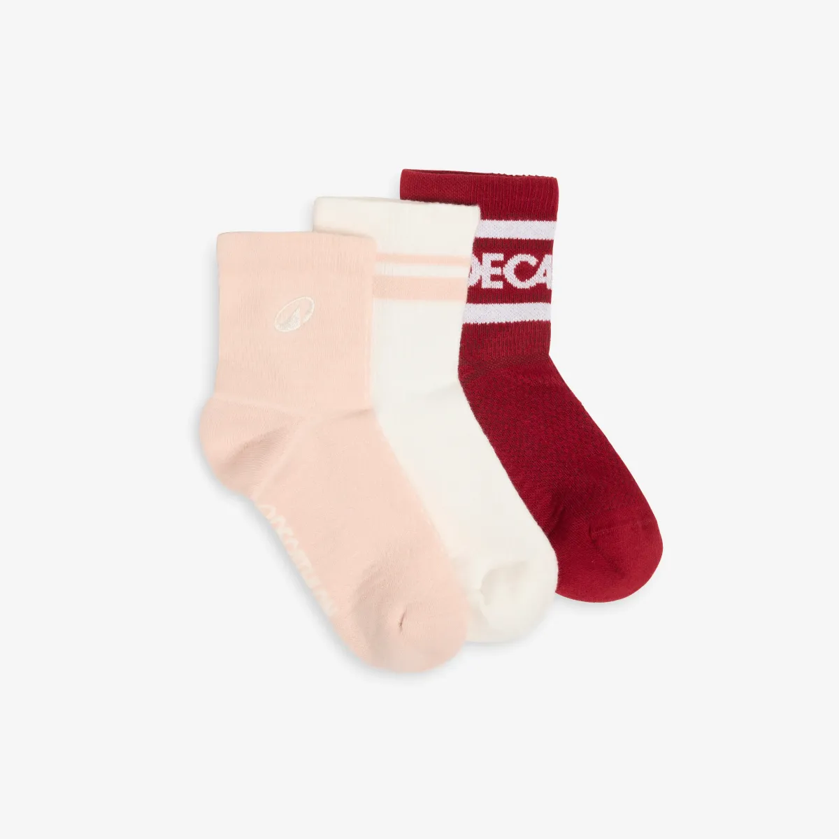 Gležnjače, roze i bele, pakovanje od 3 para
