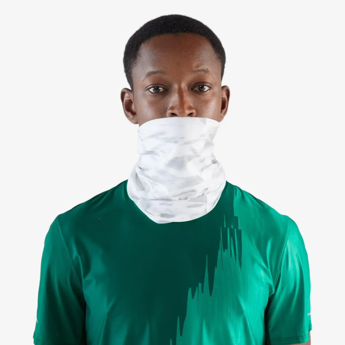 GREJAČ ZA VRAT/VIŠENAMENSKA TRAKA ZA GLAVU ZA TRČANJE KIPRUN UNISEX - SIVO/BELI