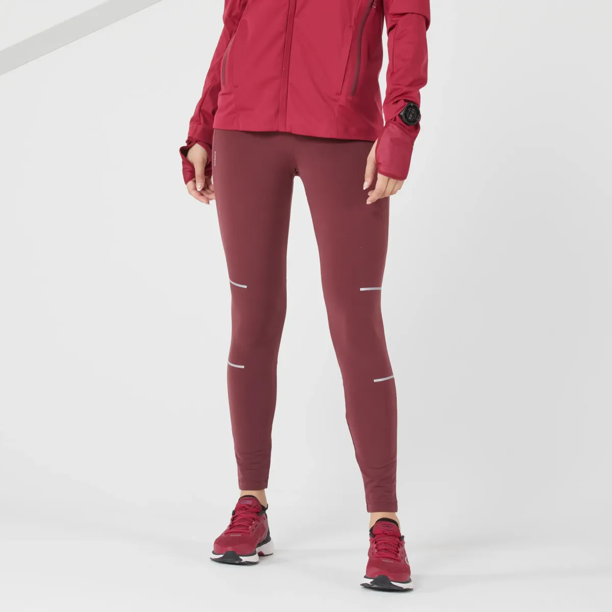 HELANKE ZA TRČANJE KIPRUN WARM ŽENSKE - BORDO