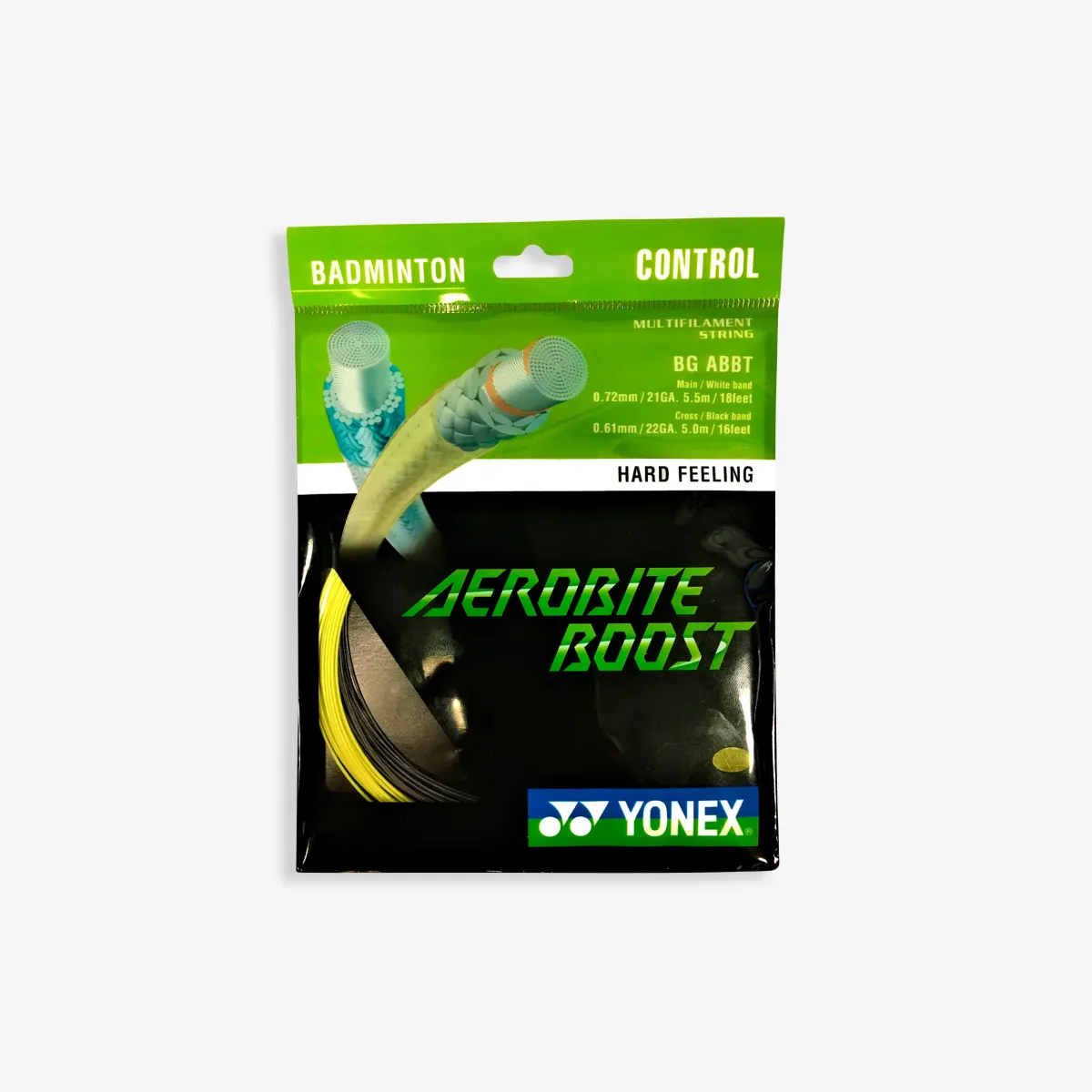ŽICA ZA BADMINTON AEROBITE BOOST CRNO-ŽUTA