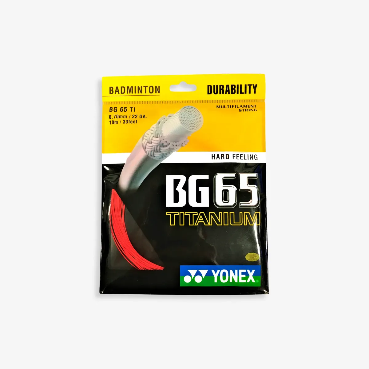 ŽICA ZA REKET ZA BADMINTON BG 65 TI - CRVENA