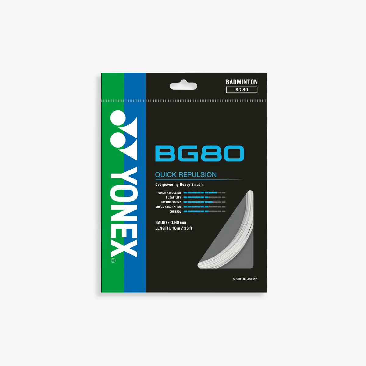 ŽICA ZA REKET ZA BADMINTON BG 80 - BELA