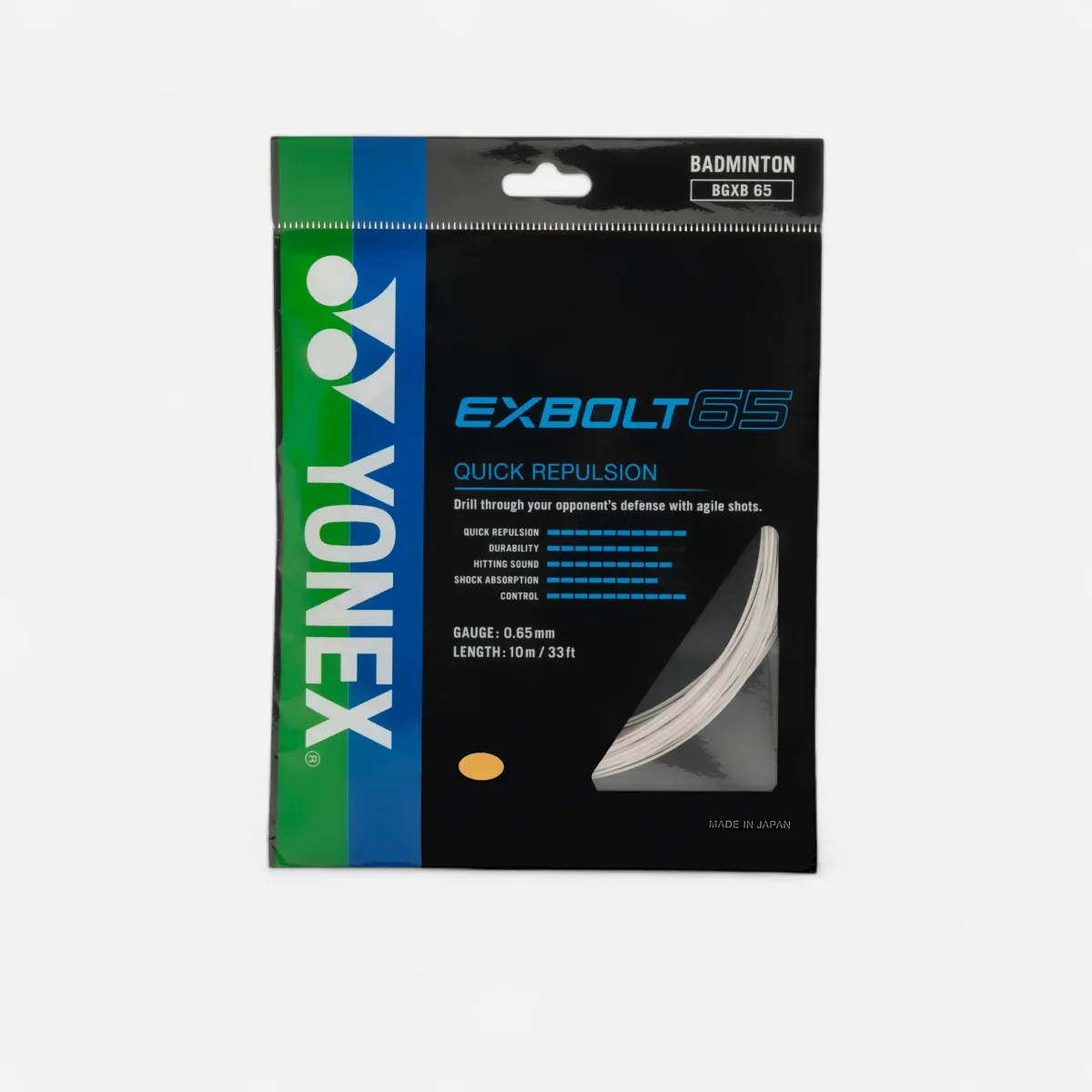 Žica za reket za badminton BG EXBOLT 65