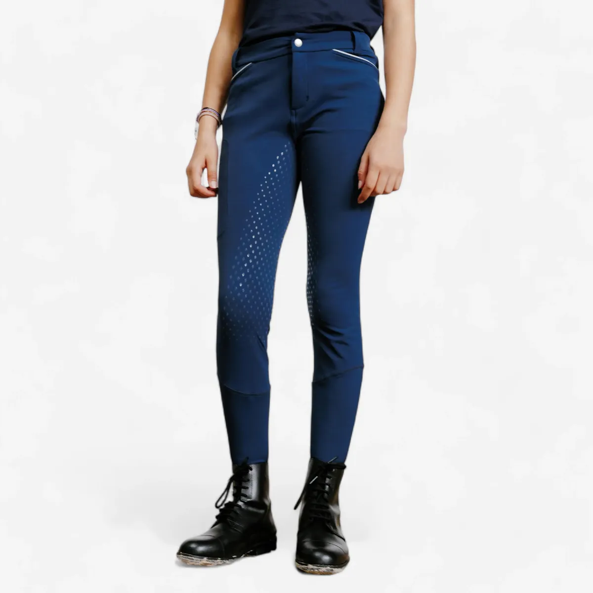 JAHAČKE PANTALONE 580 DEČJE FULL GRIP - MORNARSKO PLAVE