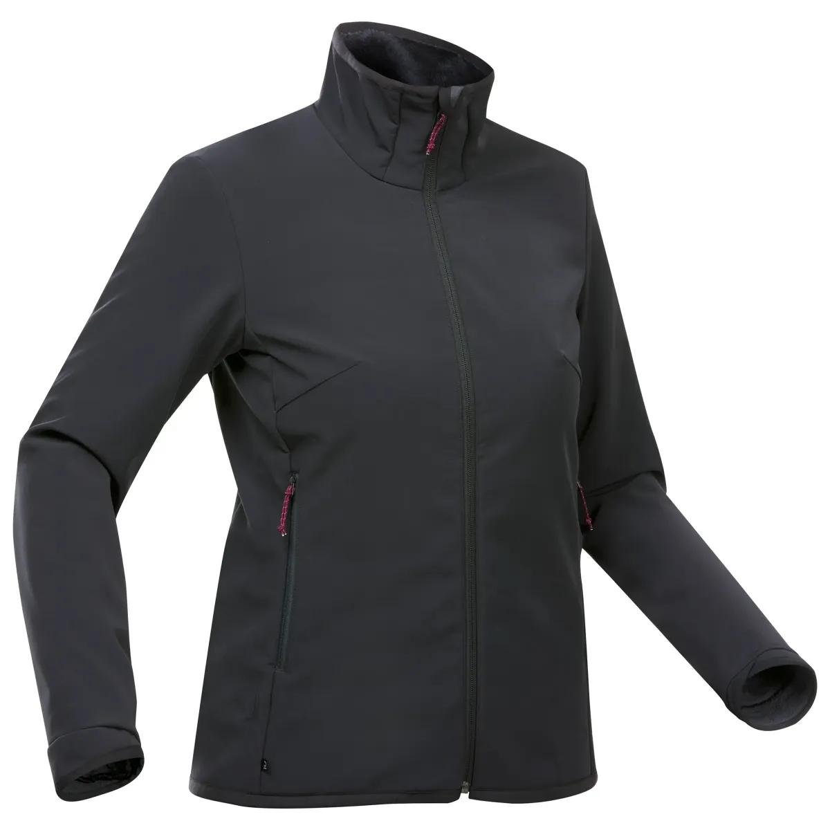 JAKNA SOFTSHELL MT100 VETROODBOJNA TOPLA ŽENSKA - CRNA