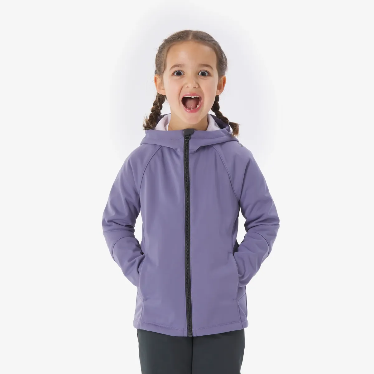 JAKNA ZA PLANINARENJE MH900 DEČJA SOFTSHELL ZA UZRAST OD 2 DO 6 GODINA