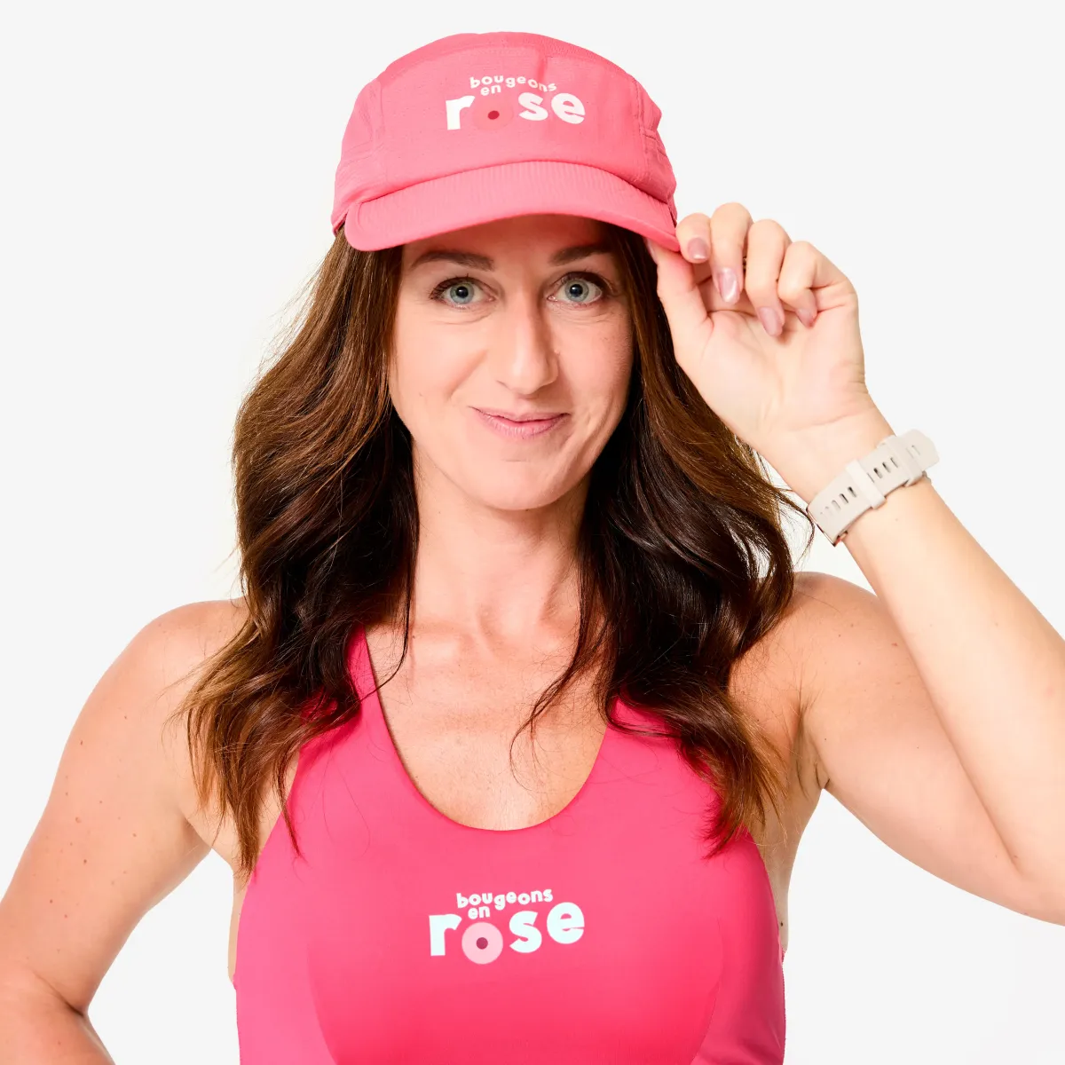 Kačket za trčanje "Bougeons en rose" ograničeno izdanje Kiprun sa 5 panela